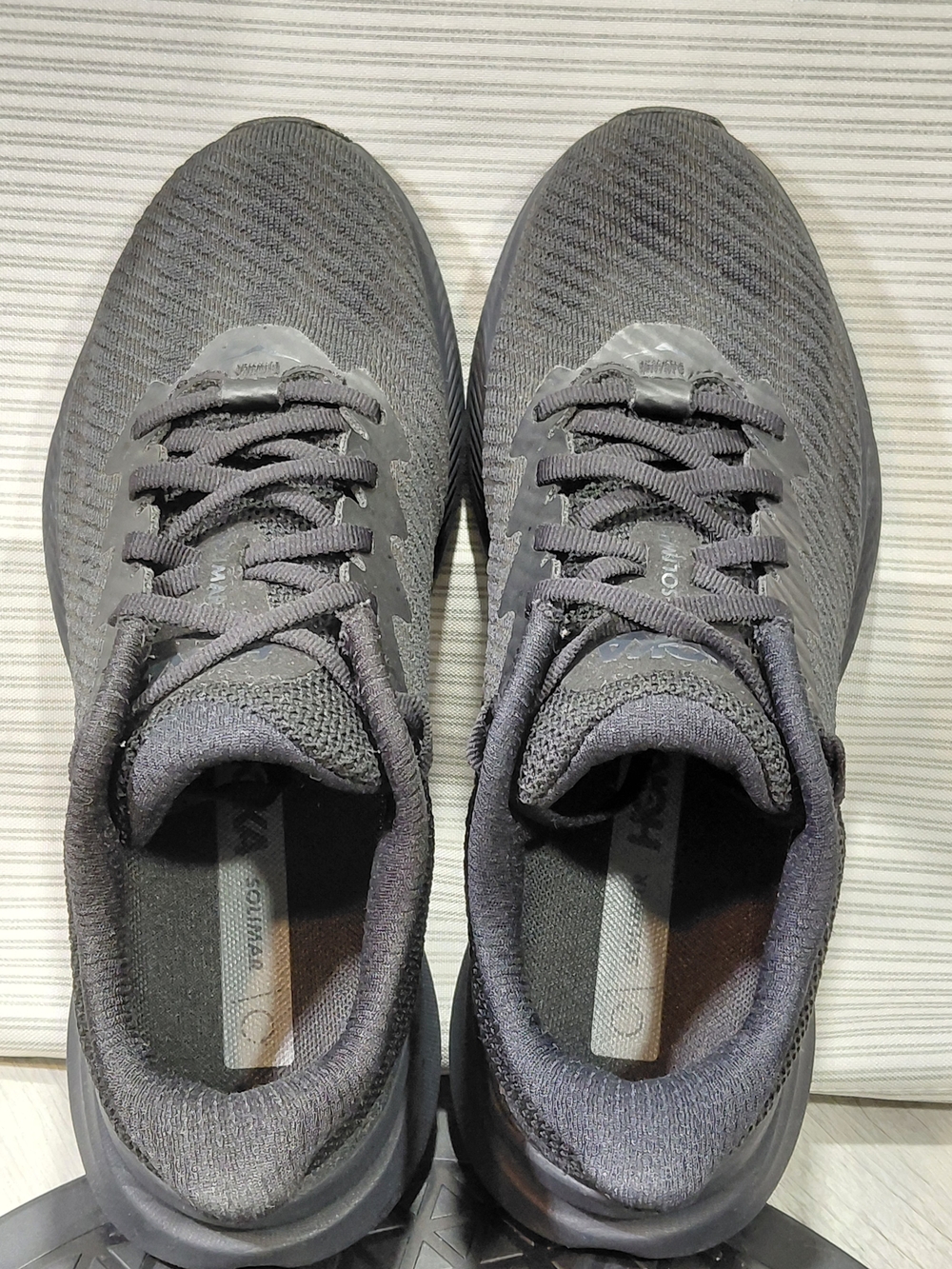 Hoka One One Womens Solimar Triple Black Running Training Shoes W7B - Picture 8 of 13